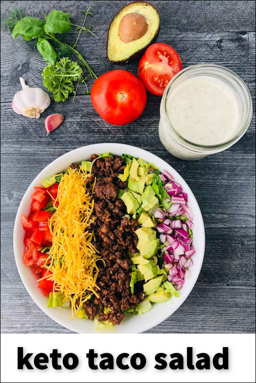 Keto Taco Salad Recipe Easy And Healthy Salad Full Of Low Carb Ingredients 开云注册送100